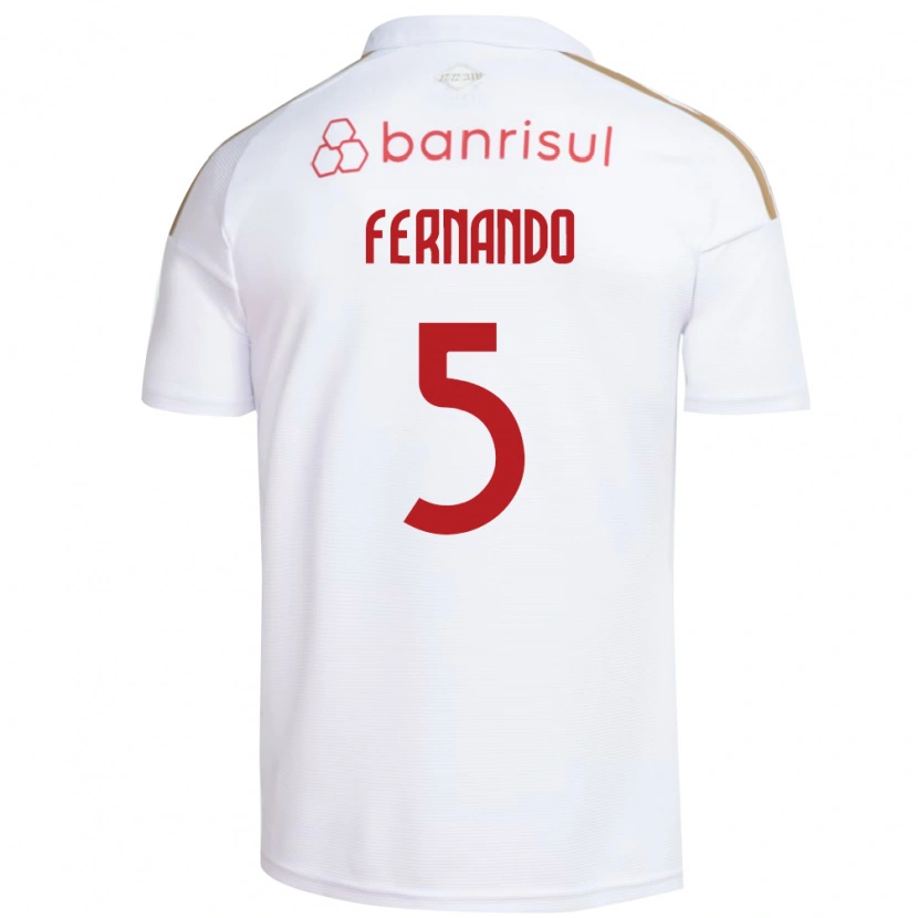 Danxen Barn Fernando #5 Vit Röd Bortatröja Matchtröjor 2026/27 Tröjor T-Tröja