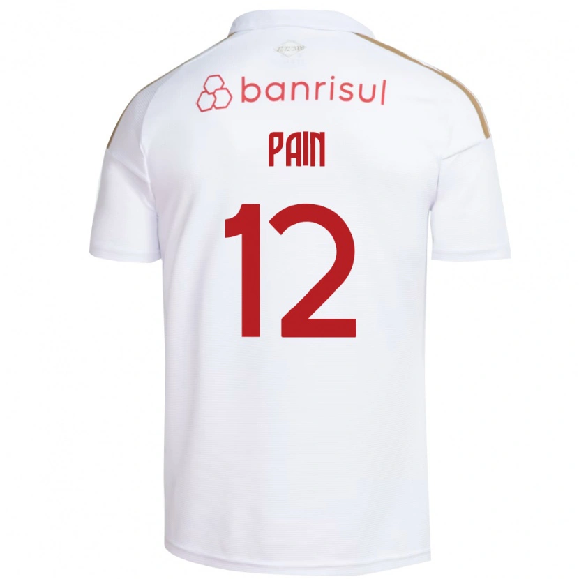 Danxen Barn Luan Pain #12 Vit Röd Bortatröja Matchtröjor 2026/27 Tröjor T-Tröja