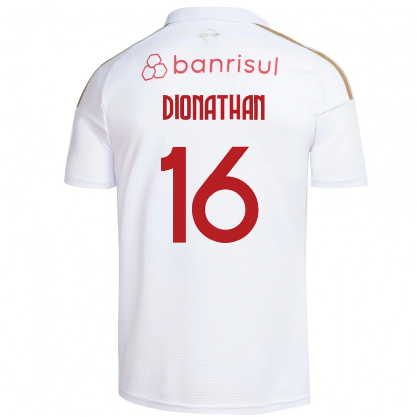 Danxen Barn Dionathan De Lima Dos Santos #16 Vit Röd Bortatröja Matchtröjor 2026/27 Tröjor T-Tröja