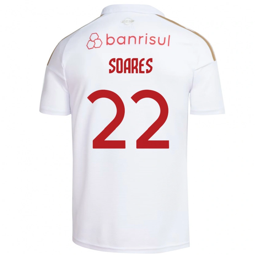 Danxen Barn Guilherme Soares #22 Vit Röd Bortatröja Matchtröjor 2026/27 Tröjor T-Tröja