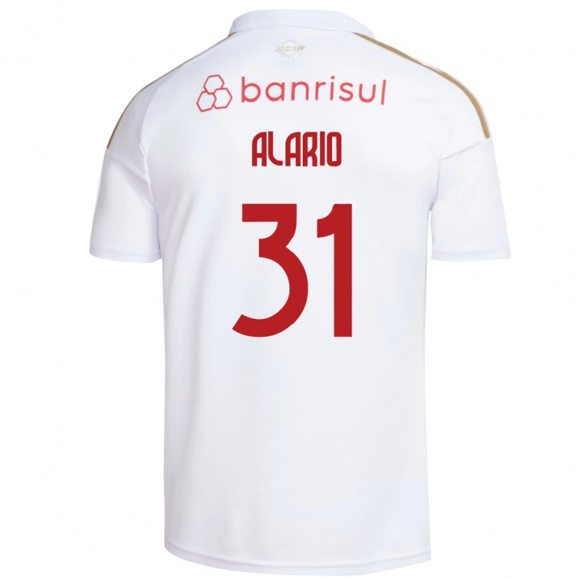 Danxen Barn Lucas Alario #31 Vit Röd Bortatröja Matchtröjor 2026/27 Tröjor T-Tröja