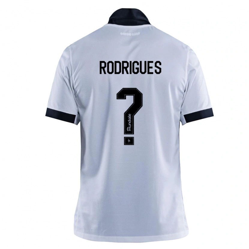 Danxen Barn Vinicius Rodrigues #0 Svart Vit Bortatröja Matchtröjor 2026/27 Tröjor T-Tröja