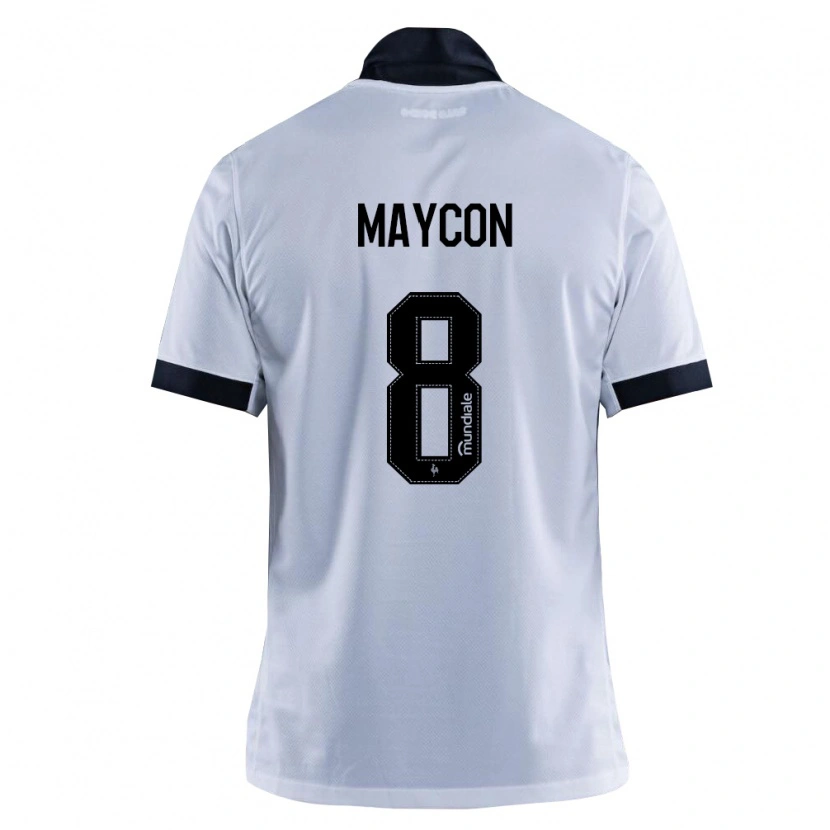Danxen Barn Maycon De Andrade Barberan #8 Svart Vit Bortatröja Matchtröjor 2026/27 Tröjor T-Tröja