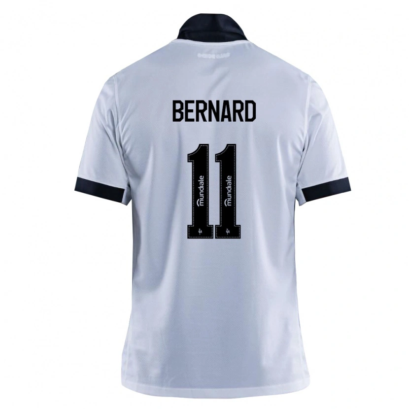 Danxen Barn Bernard Anício Caldeira Duarte #11 Svart Vit Bortatröja Matchtröjor 2026/27 Tröjor T-Tröja