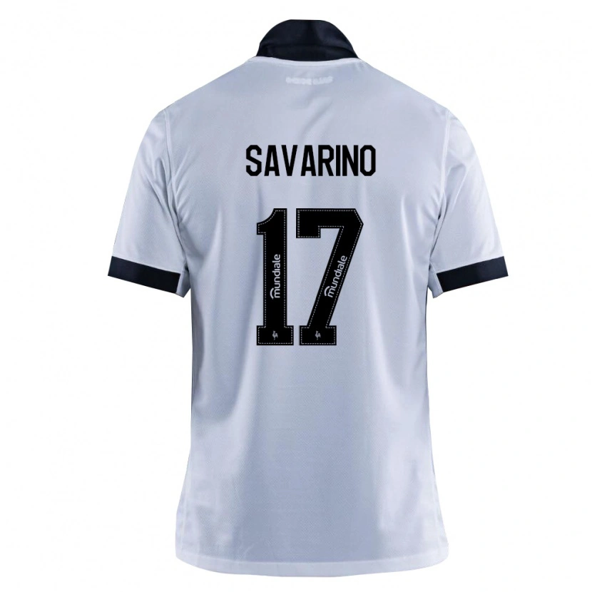 Danxen Barn Jefferson Savarino #17 Svart Vit Bortatröja Matchtröjor 2026/27 Tröjor T-Tröja