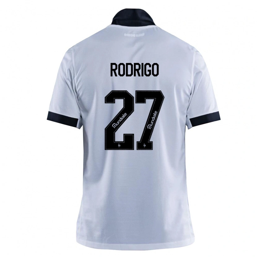 Danxen Barn Kauã Rodrigo #27 Svart Vit Bortatröja Matchtröjor 2026/27 Tröjor T-Tröja