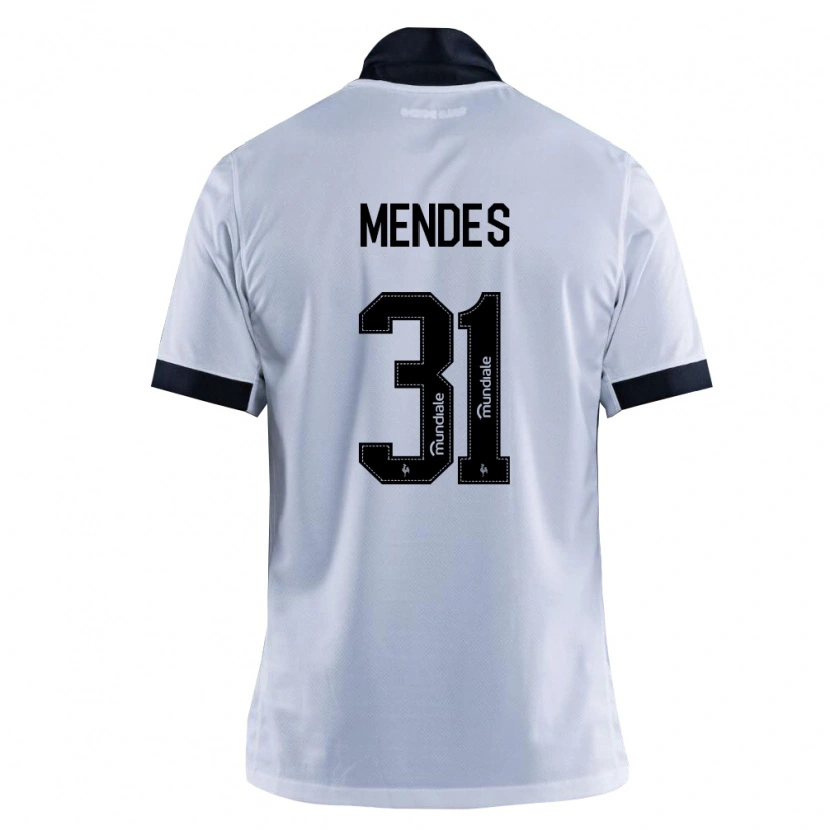 Danxen Barn Matheus Mendes #31 Svart Vit Bortatröja Matchtröjor 2026/27 Tröjor T-Tröja