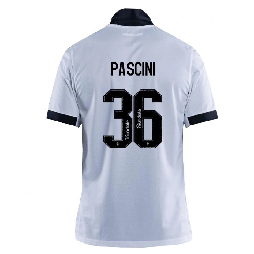 Danxen Barn Kauã Pascini #36 Svart Vit Bortatröja Matchtröjor 2026/27 Tröjor T-Tröja