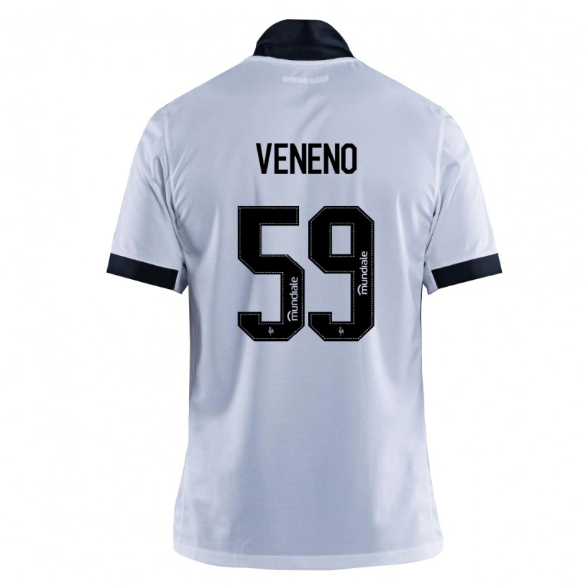 Danxen Barn Gabriel Veneno #59 Svart Vit Bortatröja Matchtröjor 2026/27 Tröjor T-Tröja