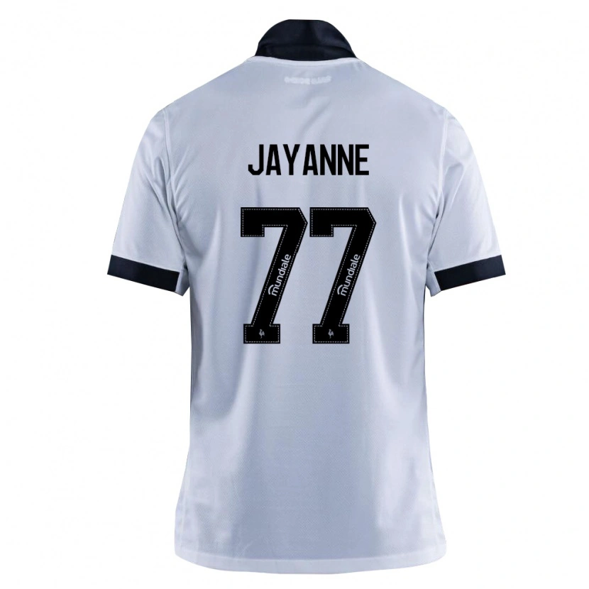Danxen Barn Jayanne #77 Svart Vit Bortatröja Matchtröjor 2026/27 Tröjor T-Tröja