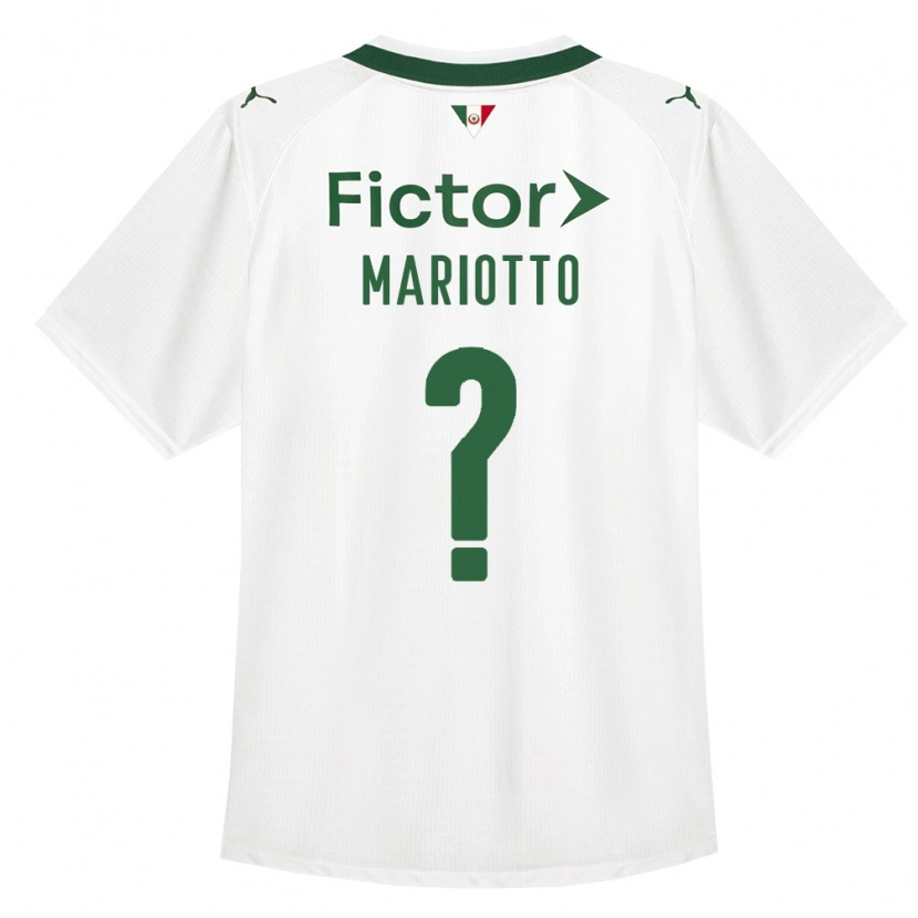 Danxen Barn Eduardo Mariotto #0 Grön Vit Bortatröja Matchtröjor 2026/27 Tröjor T-Tröja