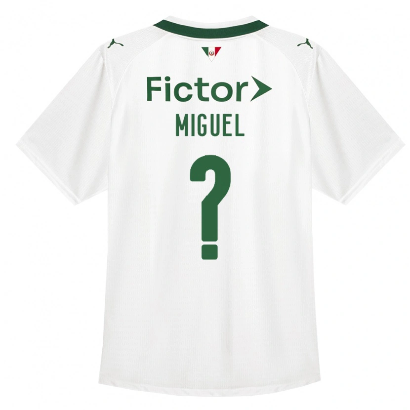 Danxen Barn Carlos Miguel #0 Grön Vit Bortatröja Matchtröjor 2026/27 Tröjor T-Tröja
