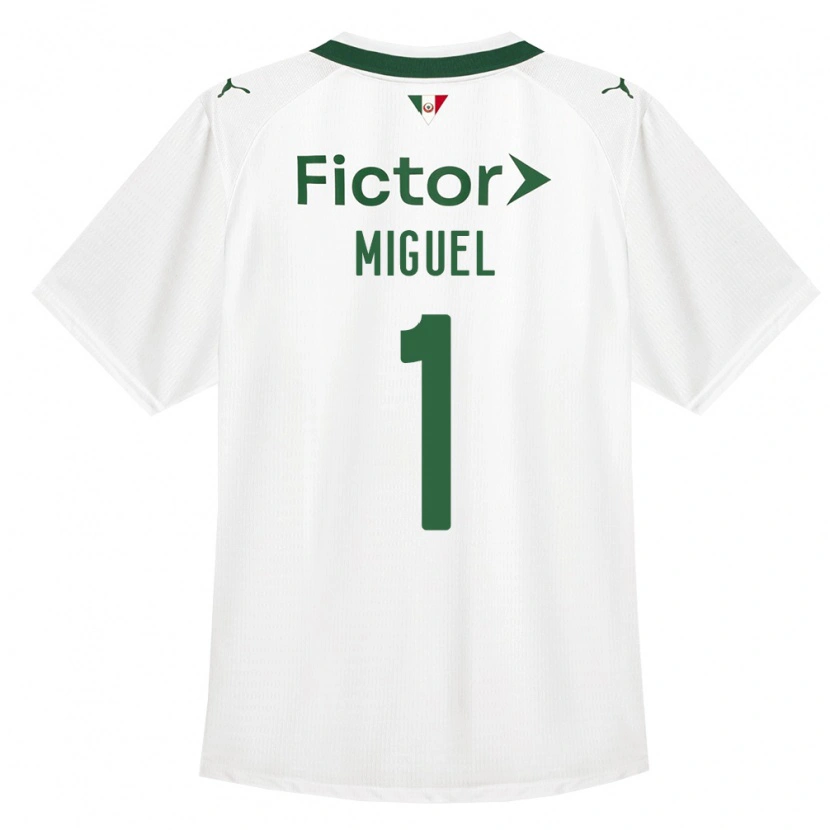 Danxen Barn Carlos Miguel #1 Grön Vit Bortatröja Matchtröjor 2026/27 Tröjor T-Tröja