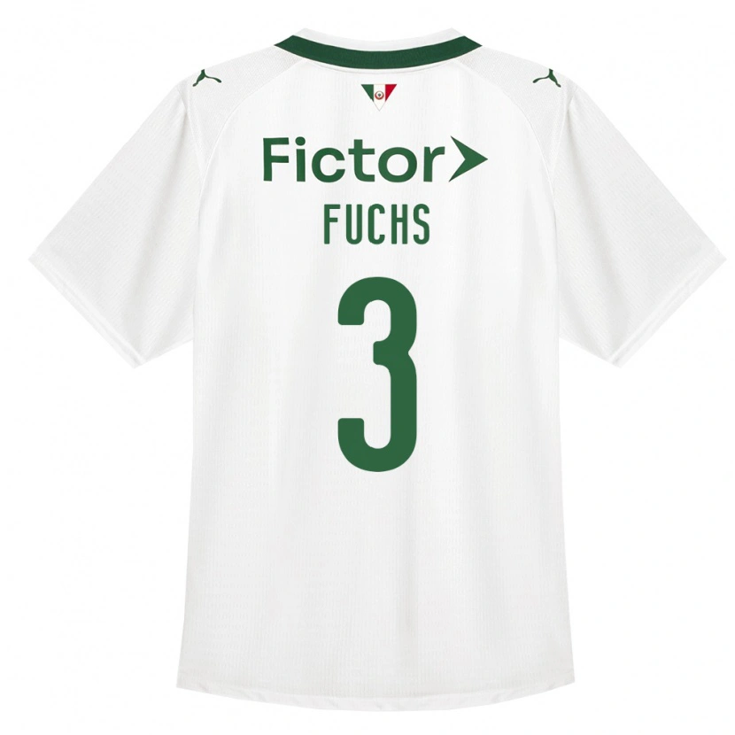 Danxen Barn Bruno Fuchs #3 Grön Vit Bortatröja Matchtröjor 2026/27 Tröjor T-Tröja