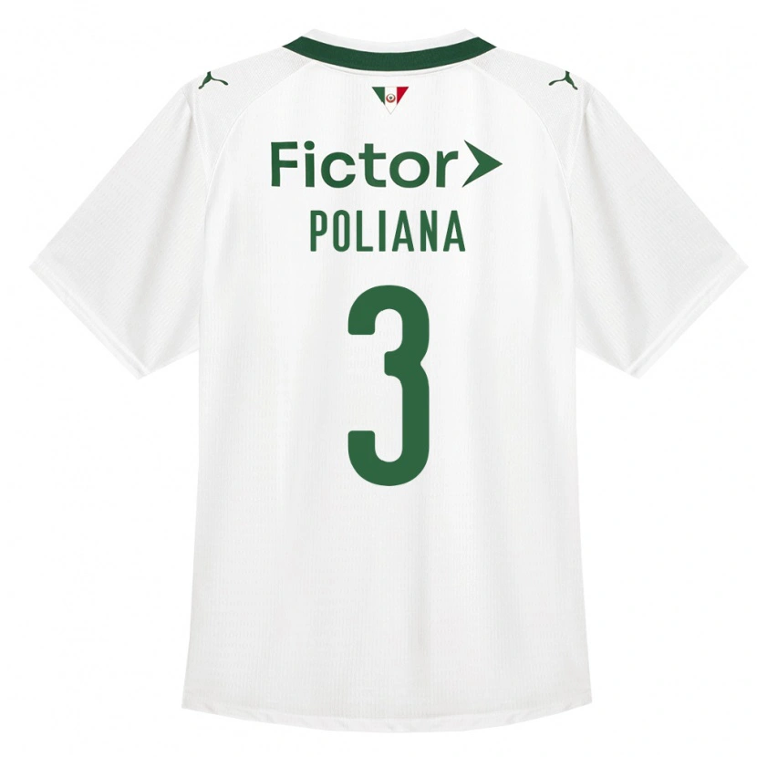 Danxen Barn Poliana #3 Grön Vit Bortatröja Matchtröjor 2026/27 Tröjor T-Tröja