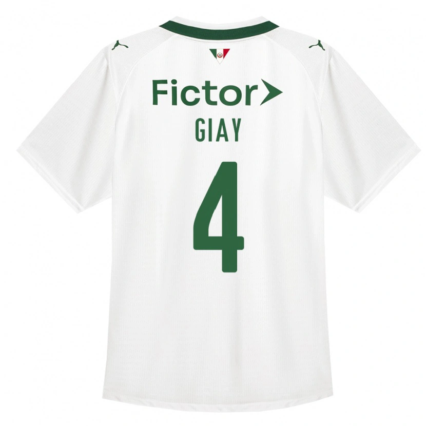 Danxen Barn Agustín Giay #4 Grön Vit Bortatröja Matchtröjor 2026/27 Tröjor T-Tröja
