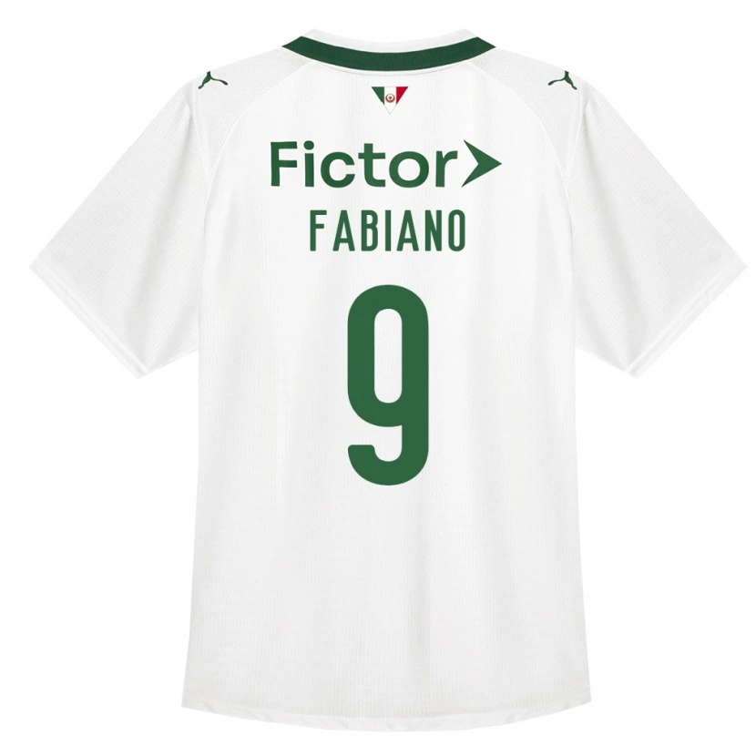Danxen Barn Fabiano Rodrigues Pereira #9 Grön Vit Bortatröja Matchtröjor 2026/27 Tröjor T-Tröja
