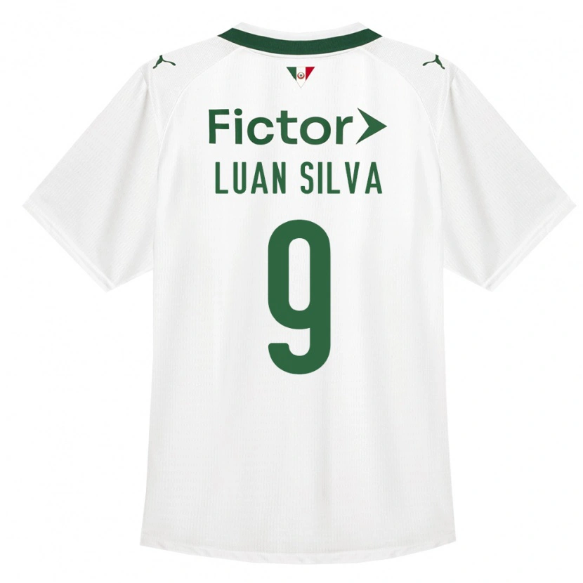 Danxen Barn Luan Silva #9 Grön Vit Bortatröja Matchtröjor 2026/27 Tröjor T-Tröja