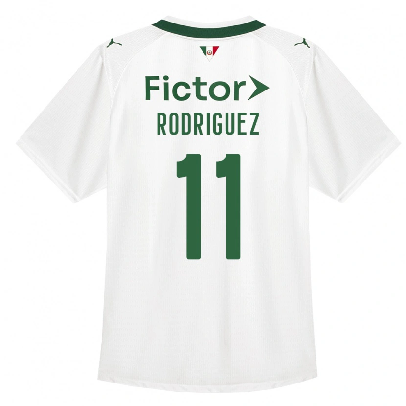 Danxen Barn Yamila Rodriguez #11 Grön Vit Bortatröja Matchtröjor 2026/27 Tröjor T-Tröja