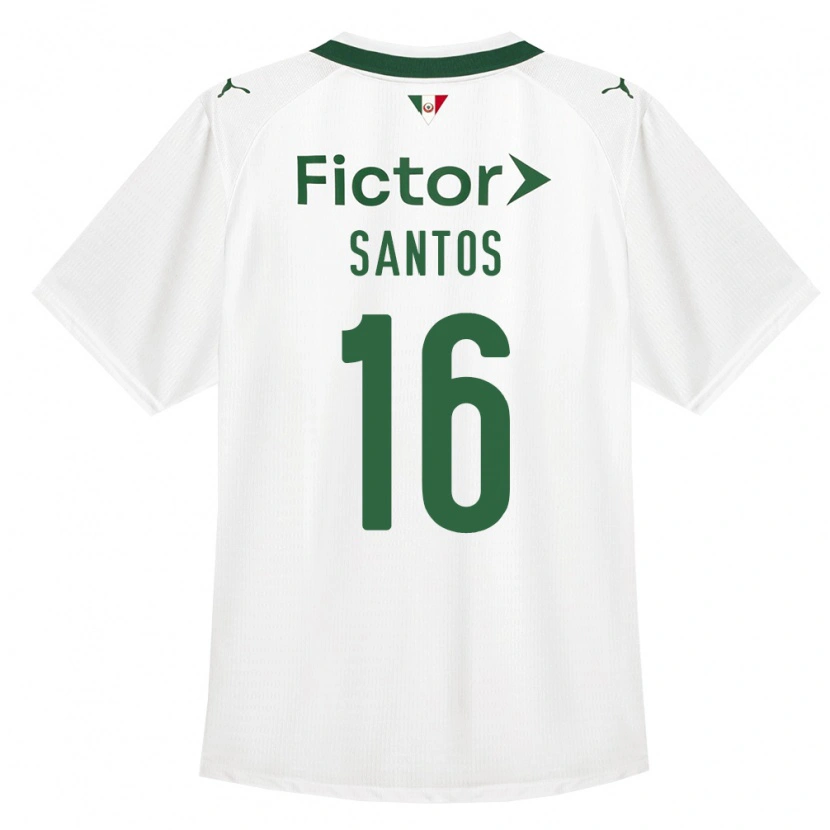 Danxen Barn Gaby Santos #16 Grön Vit Bortatröja Matchtröjor 2026/27 Tröjor T-Tröja