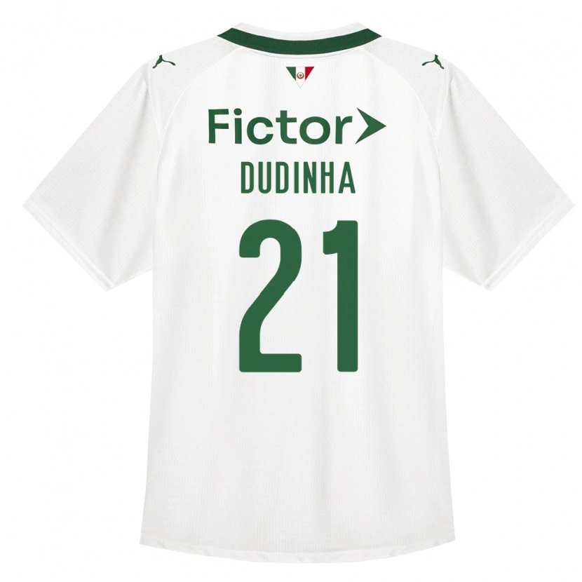 Danxen Barn Dudinha #21 Grön Vit Bortatröja Matchtröjor 2026/27 Tröjor T-Tröja