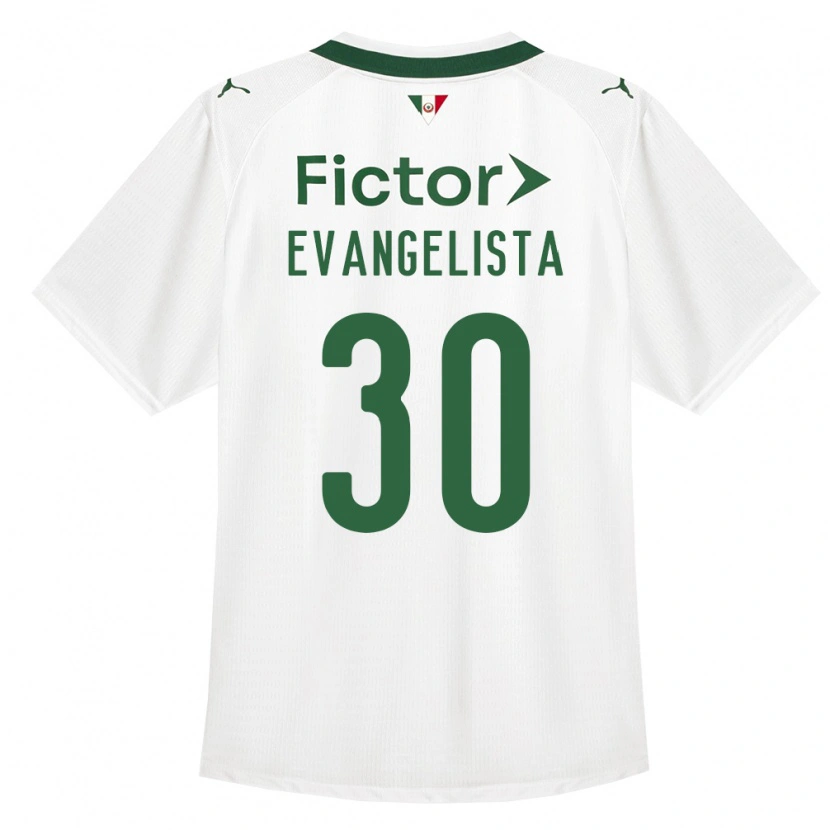 Danxen Barn Lucas Evangelista #30 Grön Vit Bortatröja Matchtröjor 2026/27 Tröjor T-Tröja