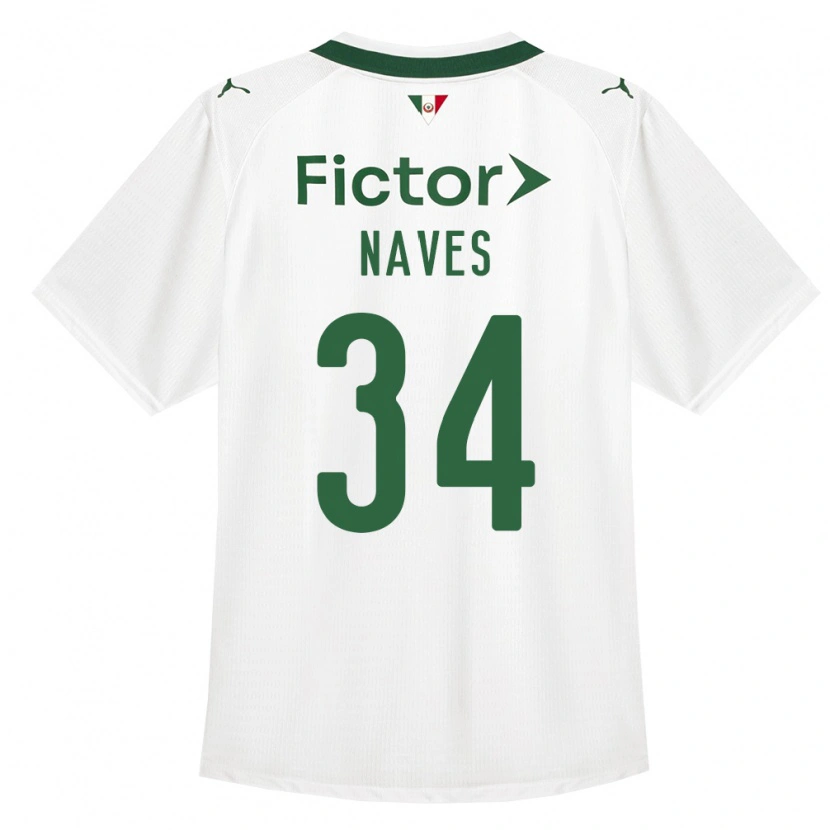 Danxen Barn Naves #34 Grön Vit Bortatröja Matchtröjor 2026/27 Tröjor T-Tröja