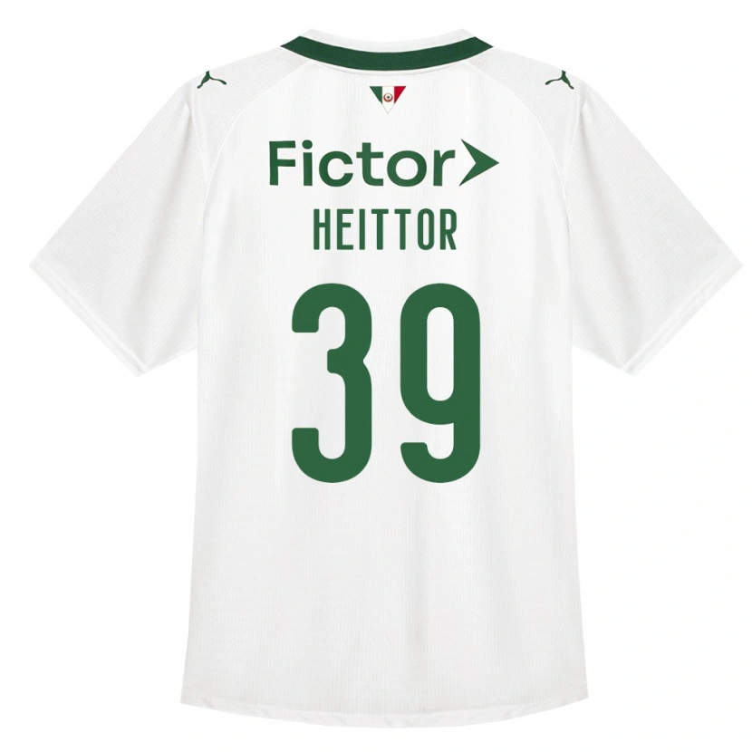 Danxen Barn Heittor Vinicius Da Silva Nunes #39 Grön Vit Bortatröja Matchtröjor 2026/27 Tröjor T-Tröja