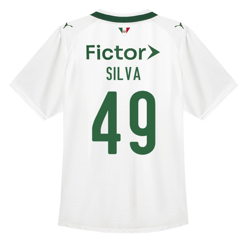 Danxen Barn Gabriel Silva #49 Grön Vit Bortatröja Matchtröjor 2026/27 Tröjor T-Tröja