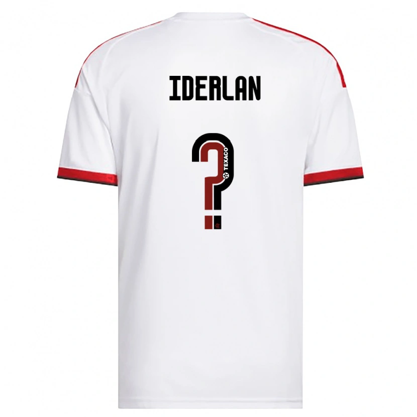 Danxen Barn Iderlan Dos Santos Lopes Ferreira #0 Vit Röd Svart Bortatröja Matchtröjor 2026/27 Tröjor T-Tröja