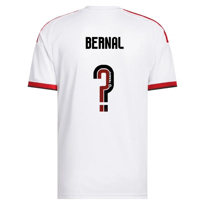 Danxen Barn Scarlett Bernal #0 Vit Röd Svart Bortatröja Matchtröjor 2026/27 Tröjor T-Tröja