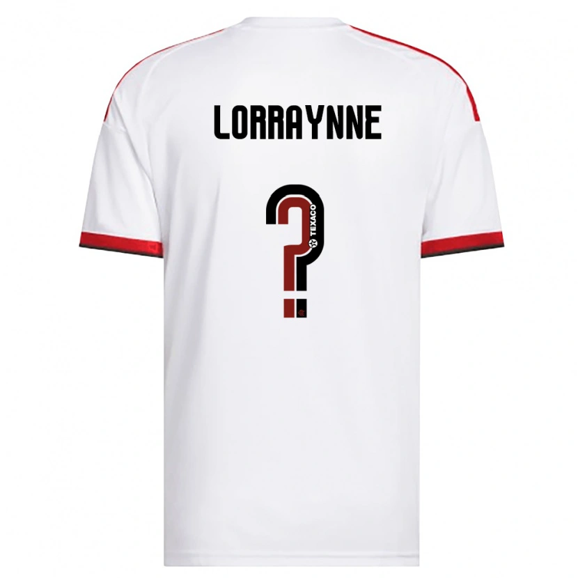 Danxen Barn Lorraynne #0 Vit Röd Svart Bortatröja Matchtröjor 2026/27 Tröjor T-Tröja