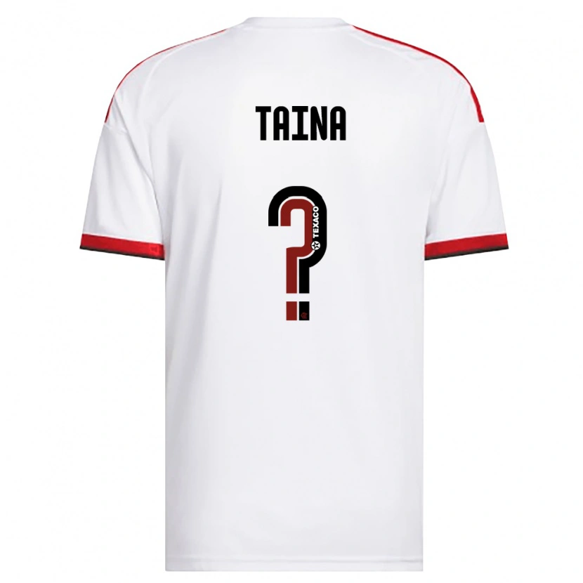 Danxen Barn Taina #0 Vit Röd Svart Bortatröja Matchtröjor 2026/27 Tröjor T-Tröja