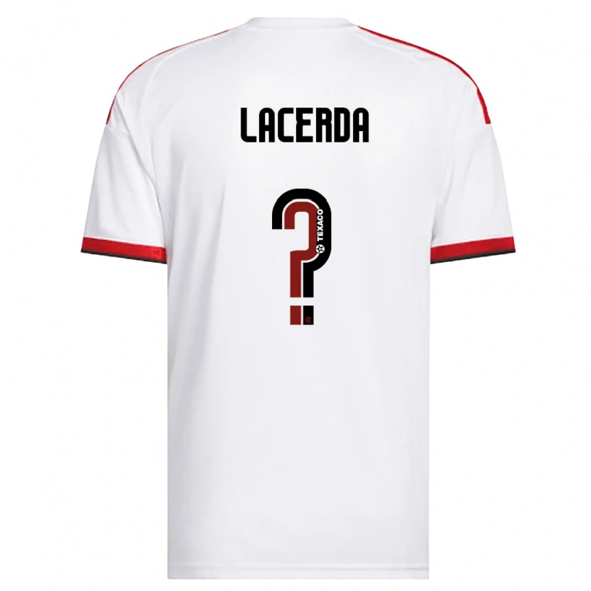Danxen Barn Thalita Lacerda #0 Vit Röd Svart Bortatröja Matchtröjor 2026/27 Tröjor T-Tröja