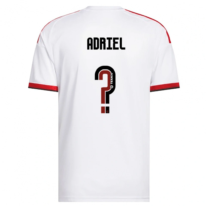 Danxen Barn Adriel #0 Vit Röd Svart Bortatröja Matchtröjor 2026/27 Tröjor T-Tröja
