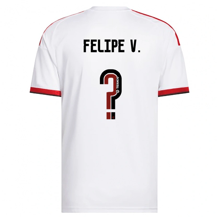 Danxen Barn Felipe Vieira #0 Vit Röd Svart Bortatröja Matchtröjor 2026/27 Tröjor T-Tröja