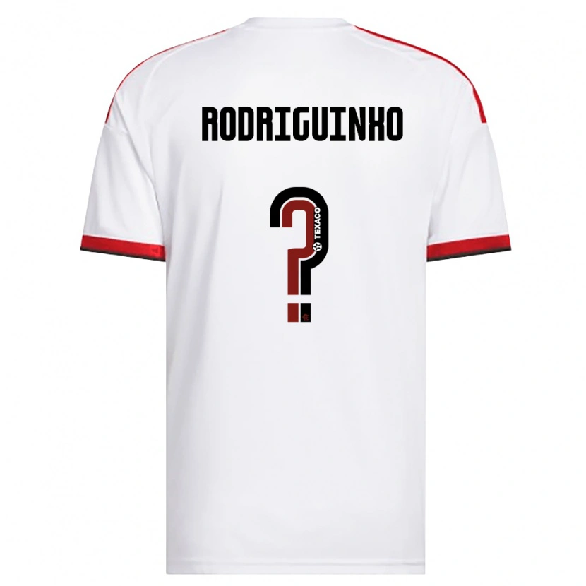 Danxen Barn Rodriguinho #0 Vit Röd Svart Bortatröja Matchtröjor 2026/27 Tröjor T-Tröja