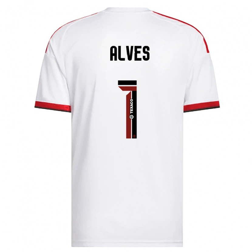 Danxen Barn Diego Alves #1 Vit Röd Svart Bortatröja Matchtröjor 2026/27 Tröjor T-Tröja
