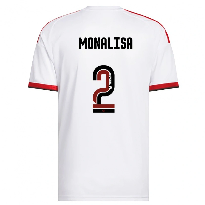 Danxen Barn Monalisa #2 Vit Röd Svart Bortatröja Matchtröjor 2026/27 Tröjor T-Tröja