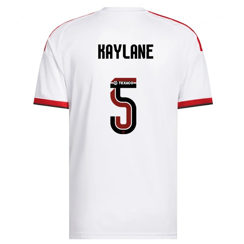 Danxen Barn Kaylane #5 Vit Röd Svart Bortatröja Matchtröjor 2026/27 Tröjor T-Tröja