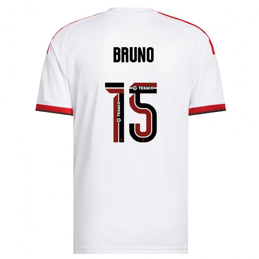 Danxen Barn Fabrício Bruno #15 Vit Röd Svart Bortatröja Matchtröjor 2026/27 Tröjor T-Tröja