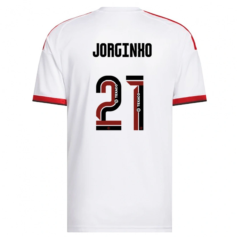 Danxen Barn Jorginho #21 Vit Röd Svart Bortatröja Matchtröjor 2026/27 Tröjor T-Tröja