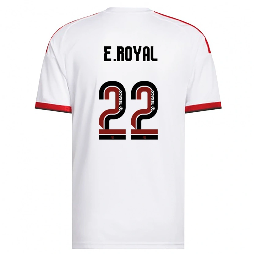 Danxen Barn Emerson Royal #22 Vit Röd Svart Bortatröja Matchtröjor 2026/27 Tröjor T-Tröja