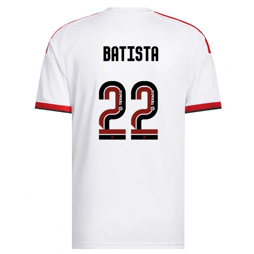 Danxen Barn Gabriel Batista #22 Vit Röd Svart Bortatröja Matchtröjor 2026/27 Tröjor T-Tröja