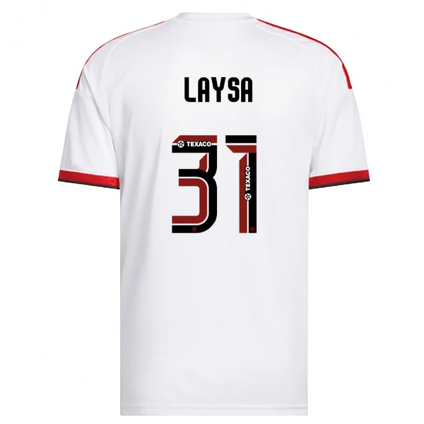 Danxen Barn Laysa #31 Vit Röd Svart Bortatröja Matchtröjor 2026/27 Tröjor T-Tröja
