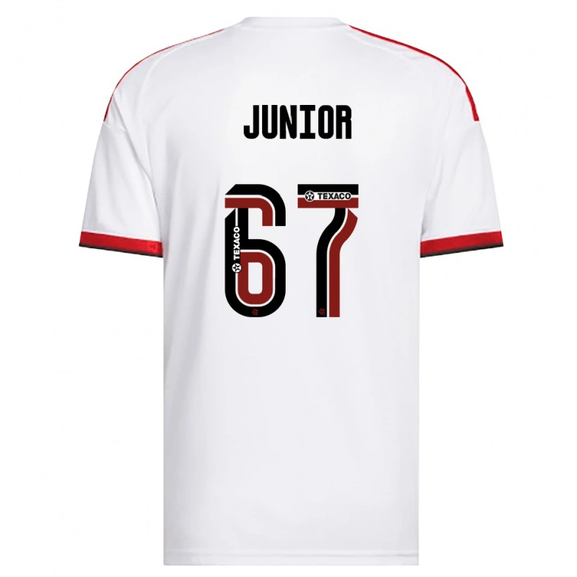 Danxen Barn Kaio Junior #67 Vit Röd Svart Bortatröja Matchtröjor 2026/27 Tröjor T-Tröja