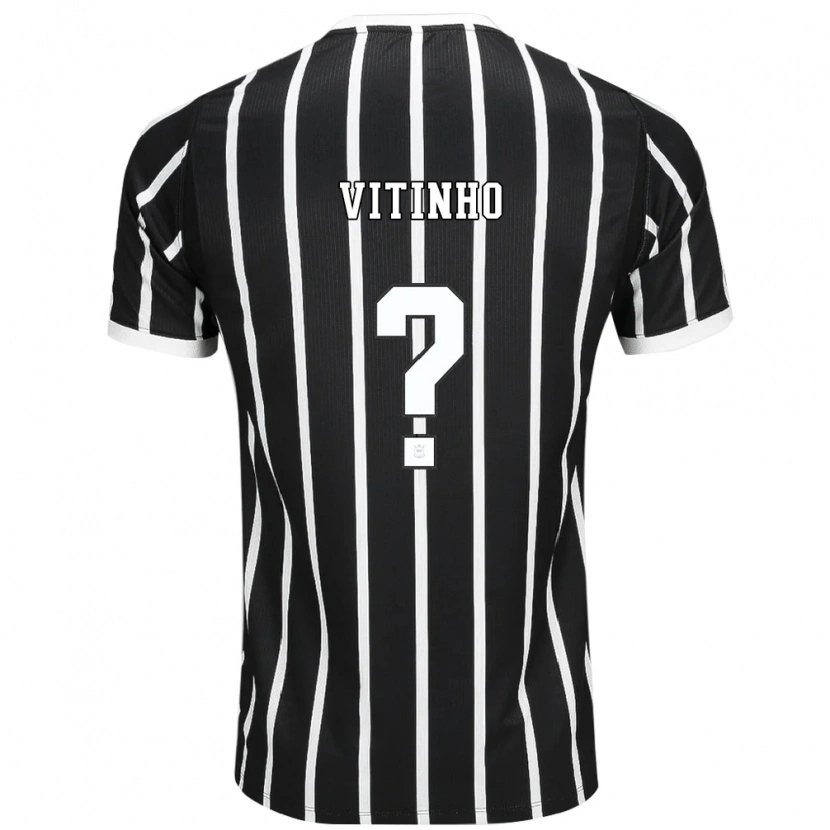 Danxen Barn Vitinho #0 Svart Vit Röd Bortatröja Matchtröjor 2026/27 Tröjor T-Tröja