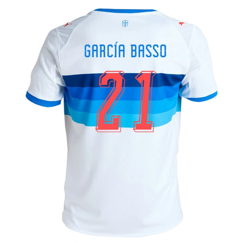 Danxen Barn Agustín García Basso #21 Vit Himmelsblå Hemmatröja Matchtröjor 2026/27 Tröjor T-Tröja