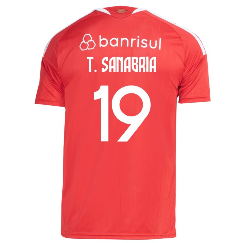 Danxen Barn Antonio Sanabria #19 Röd Vit Hemmatröja Matchtröjor 2026/27 Tröjor T-Tröja