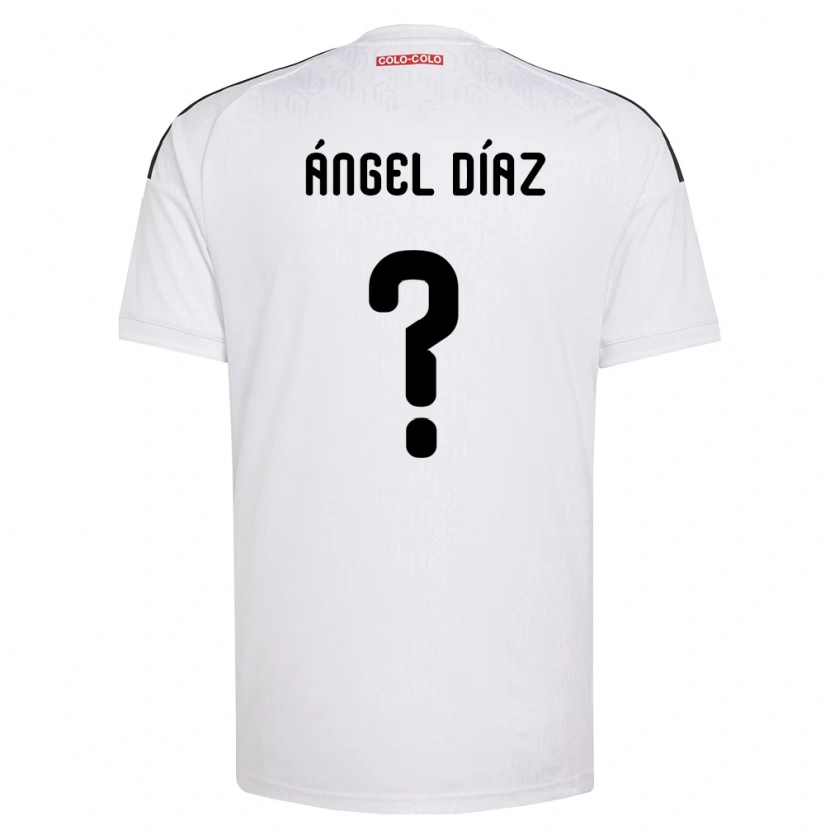 Danxen Män Ángel Díaz #0 Vit Svart Hemmatröja Matchtröjor 2026/27 Tröjor T-Tröja